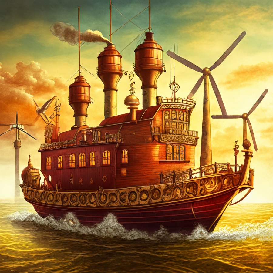 sinterklaas steamship reimagined as a modern ship