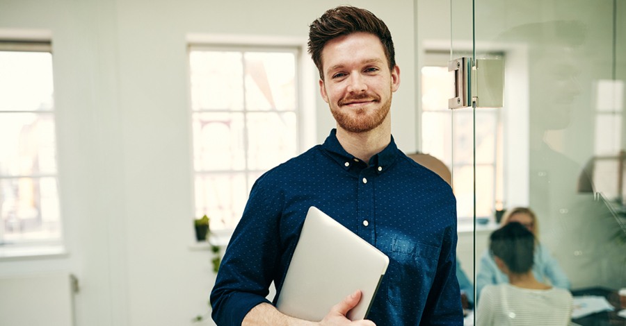 An maritime engineer on the job, connected by Middle Point