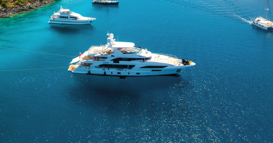 A super Yacht, example of a project engineers may work on in The Netherlands or Germany 